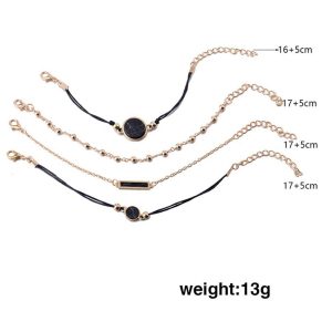 Set de reloj + 4 pulseras de quarzopara damas - Image 3