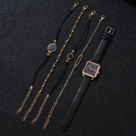 Set de  reloj  + 4 pulseras de quarzopara damas - Image 2