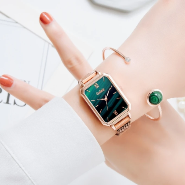 Set reloj quarzo pulsera para mujeres