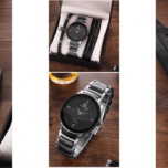 Set de reloj deportivo con pulseras para hombres - Image 3