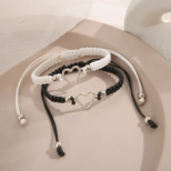 Pulsera Trenzada Corazón Hueco – Kit Joyería Ajustable Unisex - Image 4