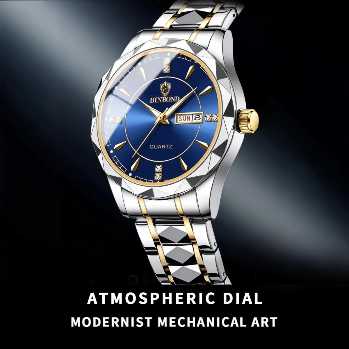 Reloj de lujo de acero inoxidable para hombre | Marca BinBond - Image 6