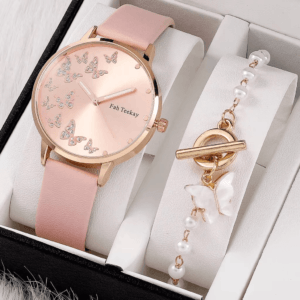 Set para mujeres de relojes + una pulsera de perlas - Image 3