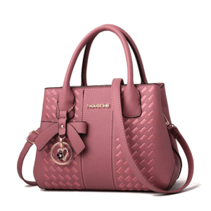 Bolso tote de mano de piel sintética con lazo de lujo para mujer , diseño a la moda