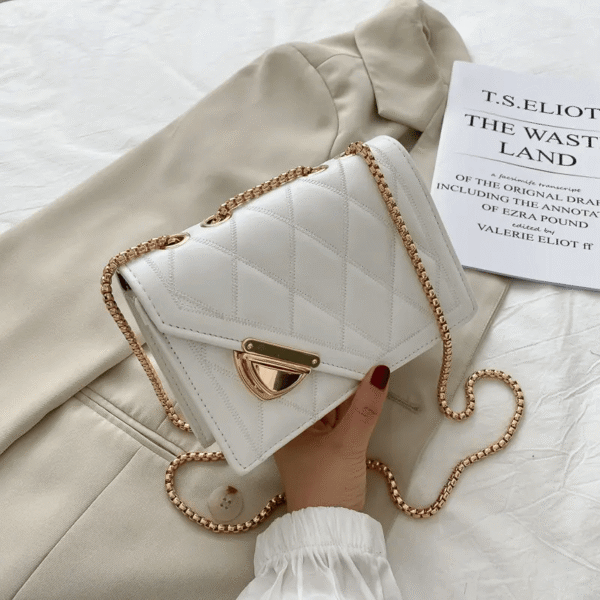 Bolso pequeño de mano de cuero de las mujeres