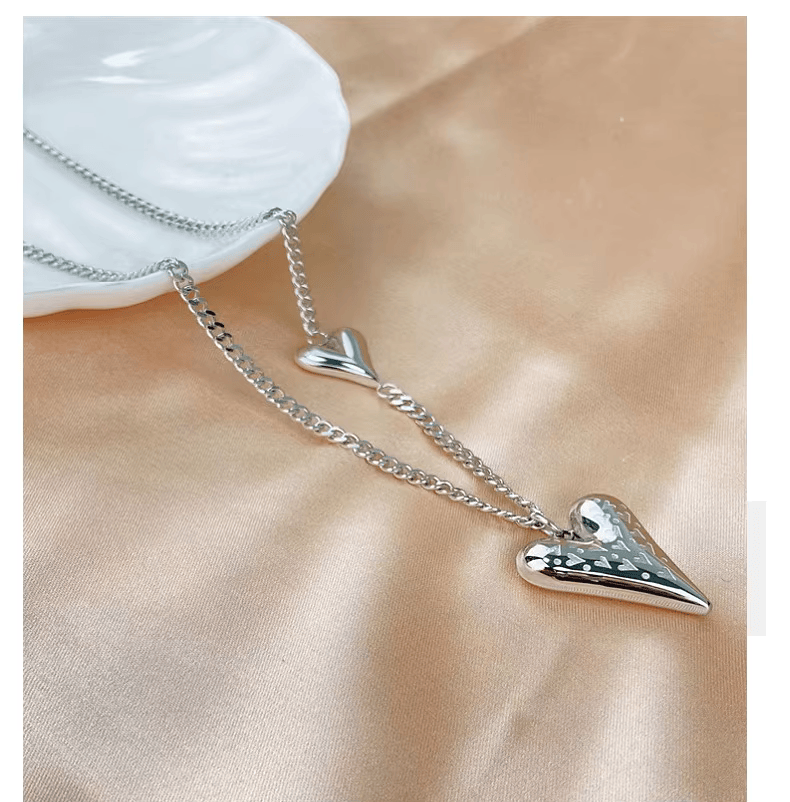 KISSWIFE Acero inoxidable largo amor corazón - Imagen 3