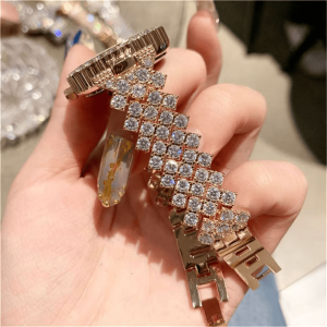 Set reloj romano de cristal conjunto diamante + pulsera para mujeres - Image 3