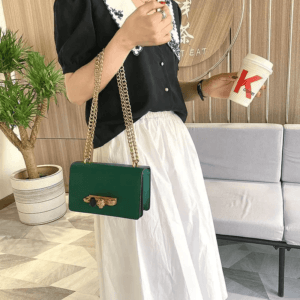Bolso de mano con cadena para hombro - Image 4