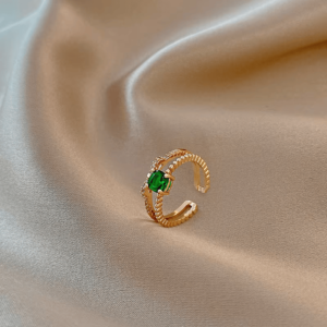Anillo circón diamante  verde - Image 4