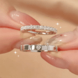 Anillo de joyería de plata 925 compromiso