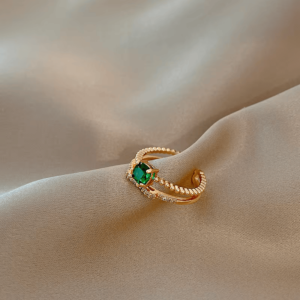 Anillo circón diamante  verde - Image 2