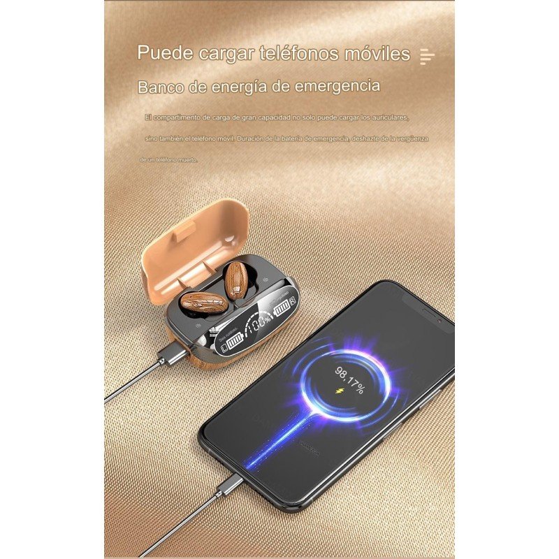 Auriculares únicos para juegos M35 impermeables IPX6 resistentes al sudor auriculares inalámbricos - Imagen 3