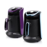 Cafetera Turca Eléctrica 80ml — base plástica con calentamiento automático y alarma sonora Ecuador MYSTOREC