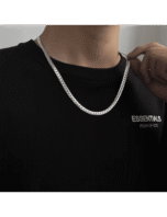 Collar acero inoxidable plata 18K – joya elegante y duradera - Image 2