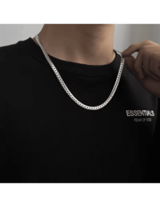 Collar acero inoxidable plata 18K – joya elegante y duradera - Image 2
