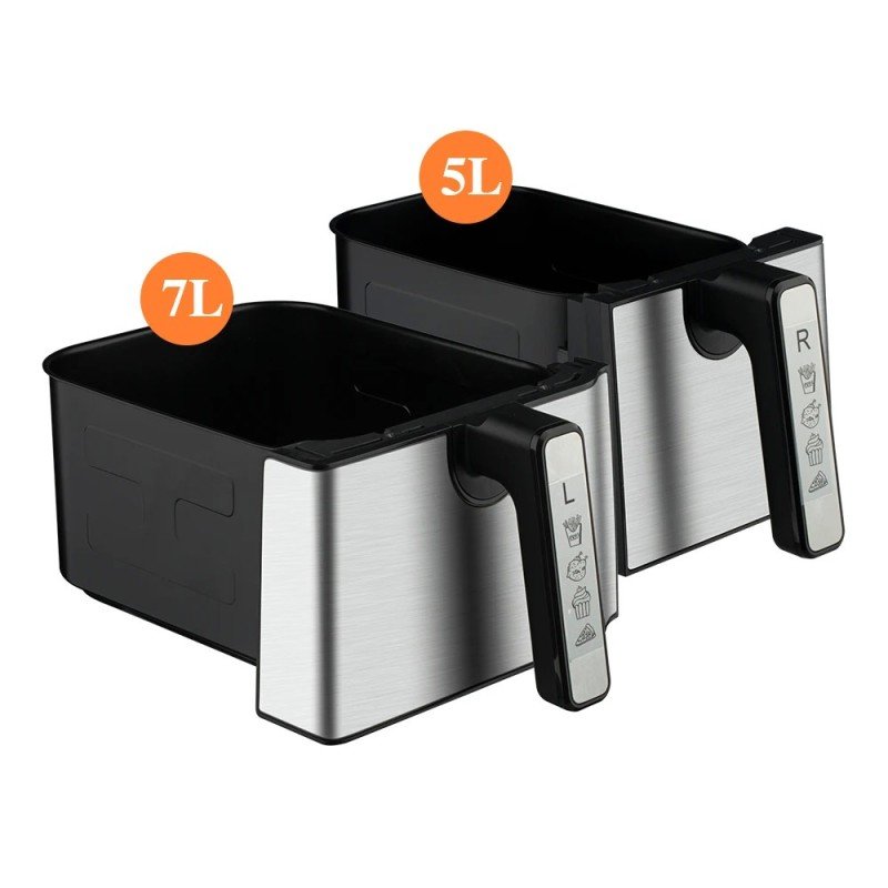 Freidora de aire multifuncional 12L doble canasta - Imagen 3