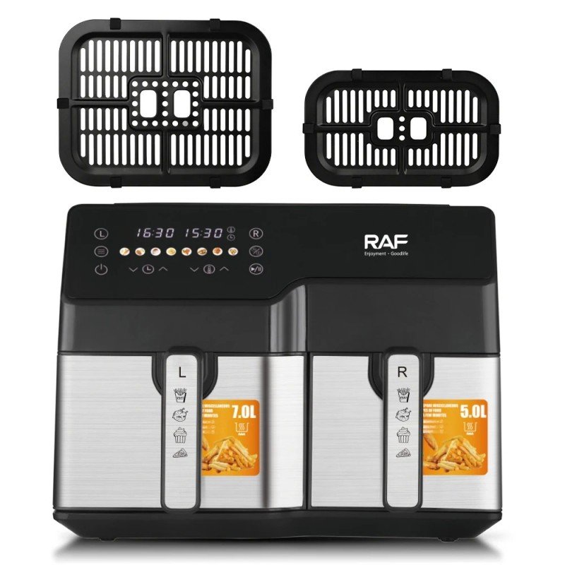 Freidora de aire multifuncional 12L doble canasta - Imagen 4
