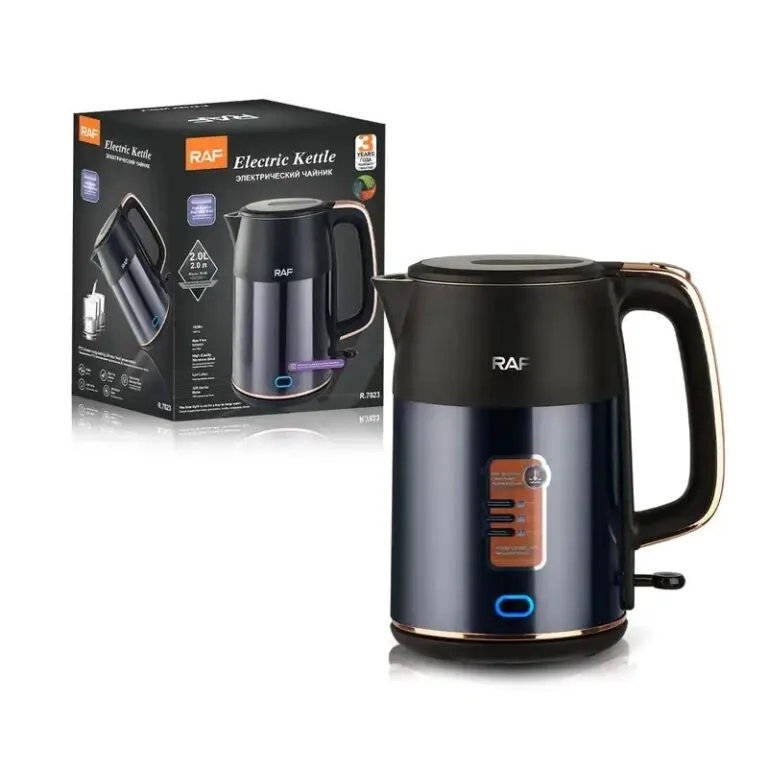 Hervidor Eléctrico Acero Inoxidable 2L — interior 304 doble pared con apagado automático Ecuador MYSTOREC