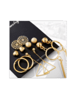 pendientes de oro chapados en oro para mujer - Image 2
