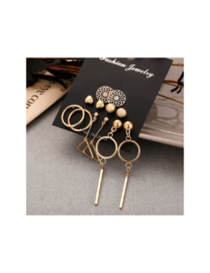 pendientes de oro chapados en oro para mujer