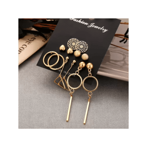 pendientes de oro chapados en oro para mujer