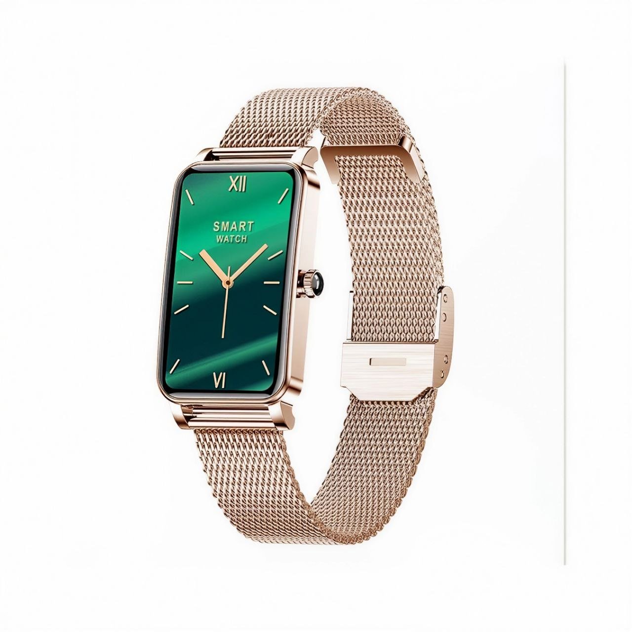 Smartwatch ZX19 para mujer con pantalla táctil y monitoreo de salud