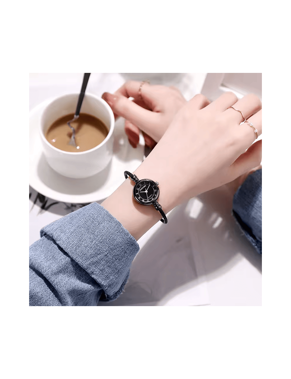 Pulsera reloj de Quarzo acero inoxidable - Imagen 2