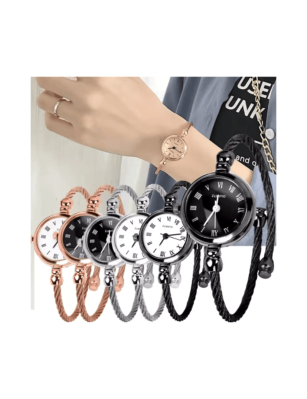 Pulsera reloj de Quarzo acero inoxidable