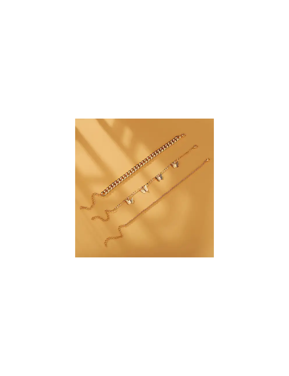 Pulsera tobillera de diamante ? mariposa - Imagen 4