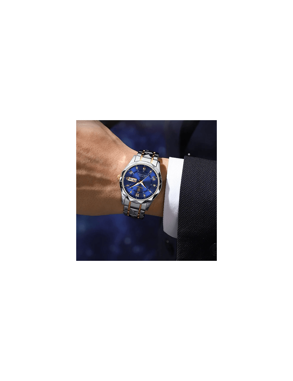 Reloj analógico de lujo hombre | Marca Poedagar - Imagen 5