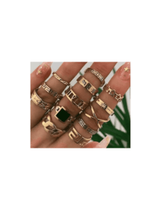 Set de anillos vintage de joyería