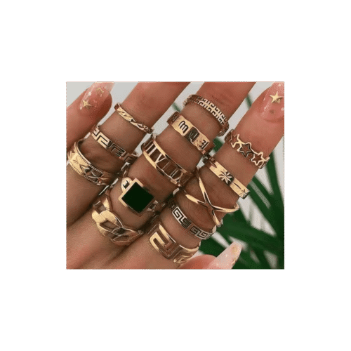 Set de anillos vintage de joyería