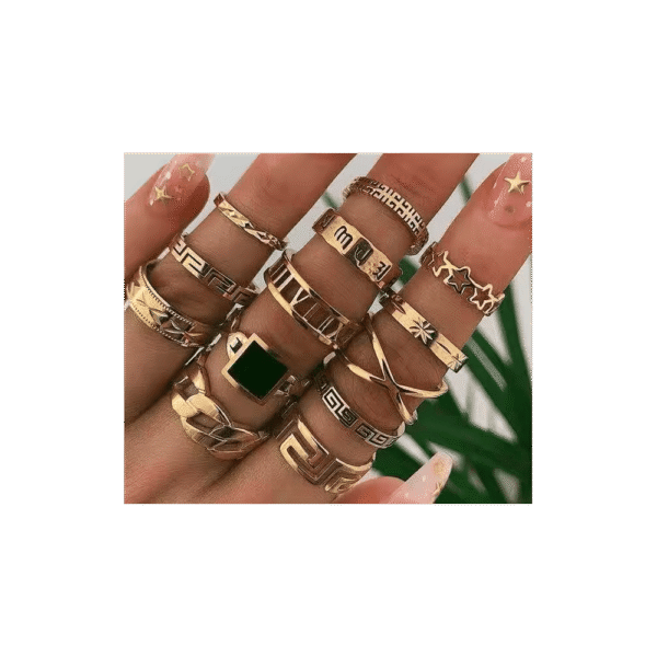 Set de anillos vintage de joyería