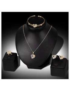 Set de corazón de cristal para mujer - Image 2