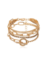 Set de pulsera  capas con diamante de imitación - Image 2
