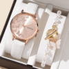Set para mujeres de relojes + una pulsera de perlas