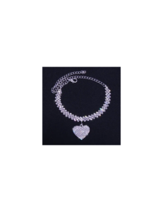 Tobillera con cadena de diamantes de imitación para mujer - Image 2