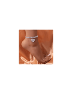 Tobillera con cadena de diamantes de imitación para mujer