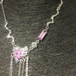 Collar de lujo para mujeres ,plateado - Image 3