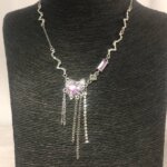 Collar de lujo para mujeres ,plateado