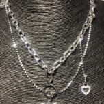 Collar colgante moda coreana de corazón de amor para mujer - Image 6