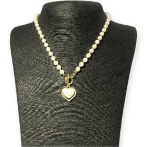 Collar con colgante de corazón para mujer