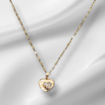 Corazón de oro rosa