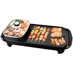 Parrilla eléctrica sin humo, multifunción