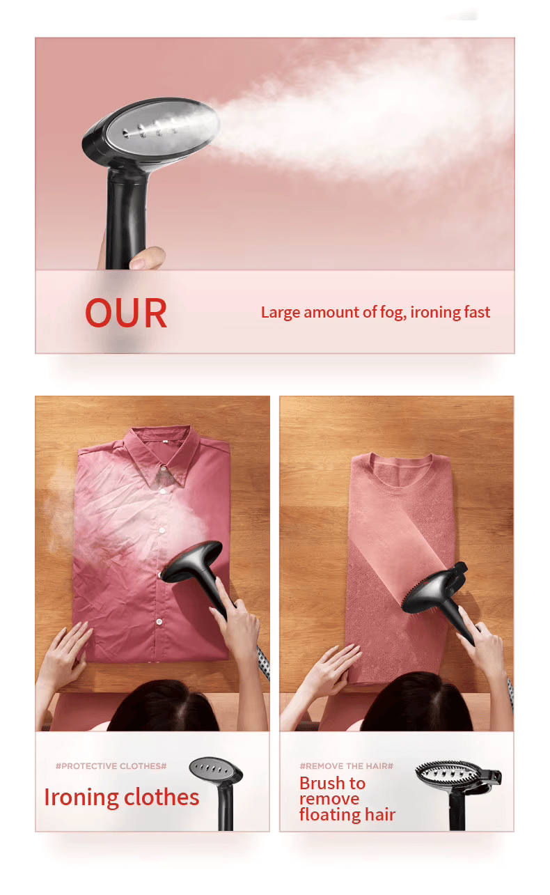 Vaporizador de ropa alta potencia 1.3 L | LumaBella - Imagen 3