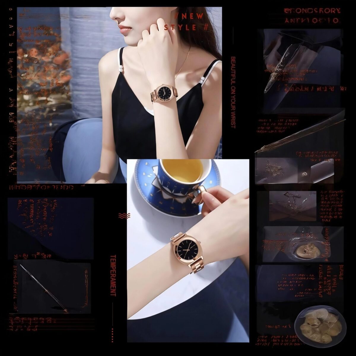 Reloj de cadena acero inoxidables  | Hannah Martin | Damas - Image 4