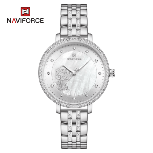 Reloj Mujer Lujo Acero Inoxidable | NAVIFORCE