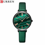 Reloj  CURREN de pulsera de cuarzo verde malaquita