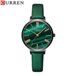 Reloj  CURREN de pulsera de cuarzo verde malaquita