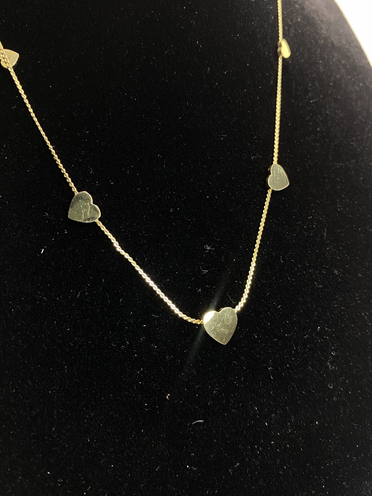Collar de disco de corazón de oro bohemio - Image 3